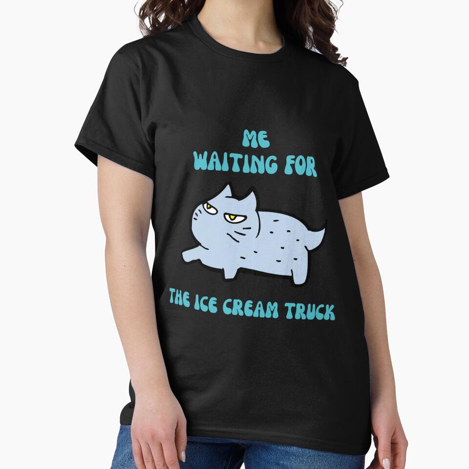 Chubby Cat Waiting For Icecream by Wehavefun T-Shirts, Hoodie, Sweatshirt | BlankRebels.com (Image 2)