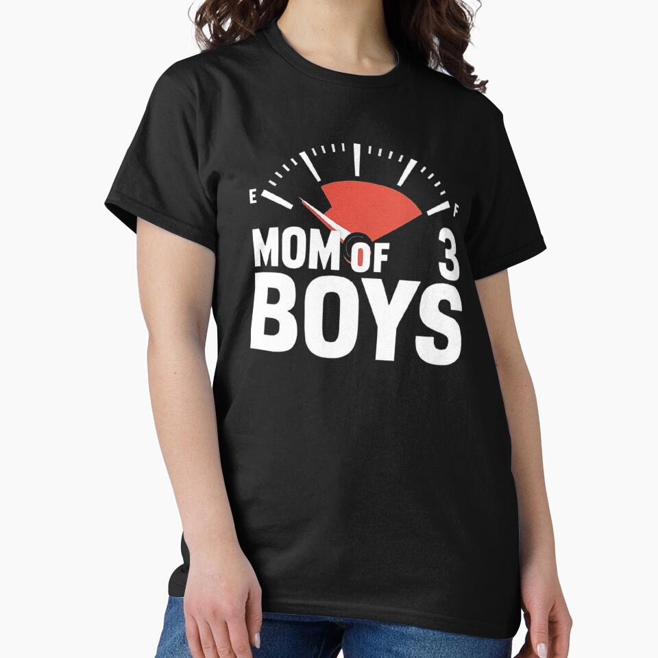 Mom of 3 Boys - Funny Motherhood Fuel Gauge by love3617 T-Shirts, Hoodie, Sweatshirt | BlankRebels.com (Image 2)