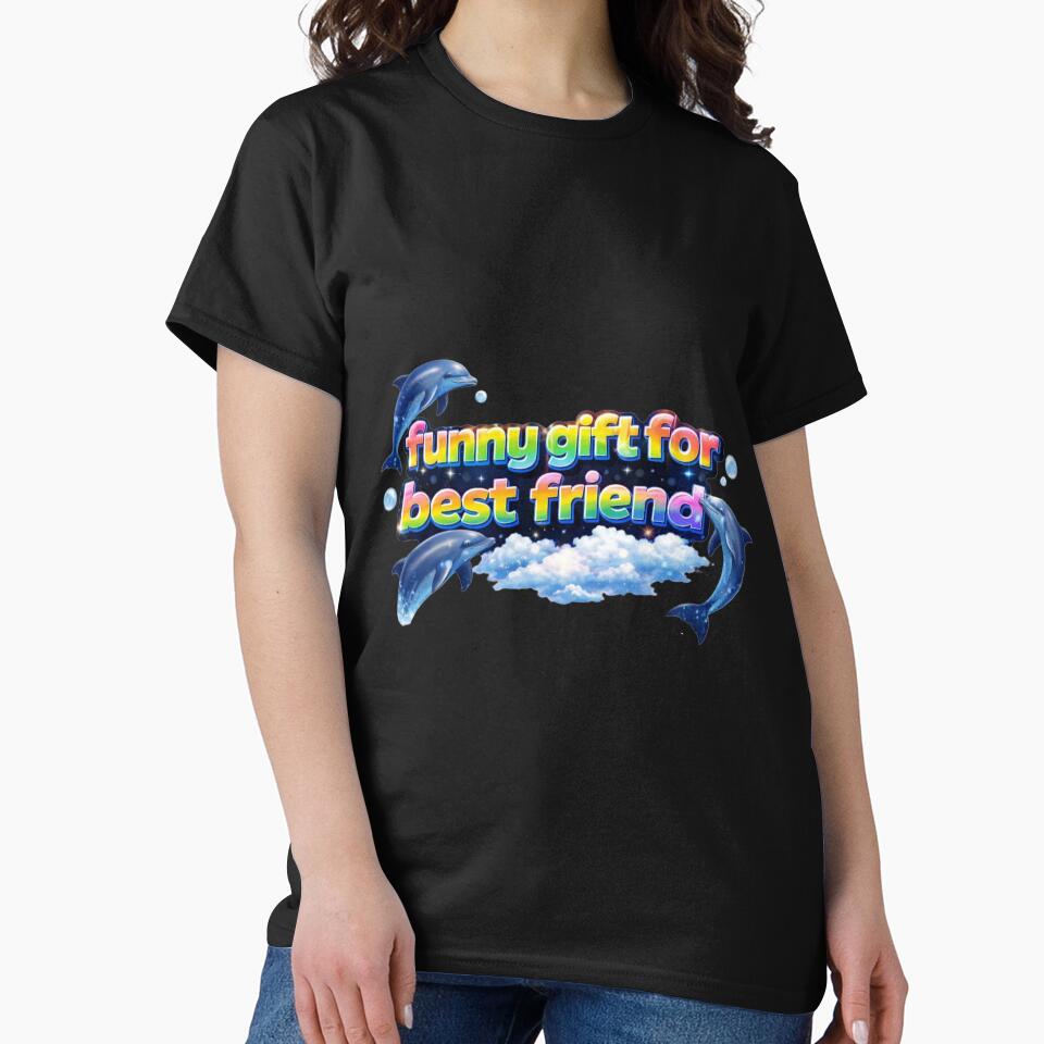 Funny Gift For Best Friend Dolphin Internet Joke by ArcanePrintsxo T-Shirts, Hoodie, Sweatshirt | BlankRebels.com (Image 2)
