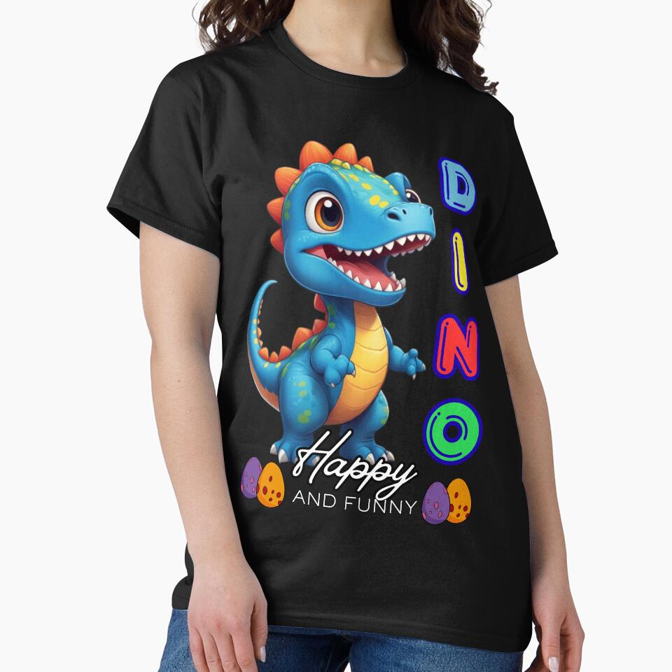 Dino happy and funny by KIDS-PRINTS T-Shirts, Hoodie, Sweatshirt | BlankRebels.com (Image 2)