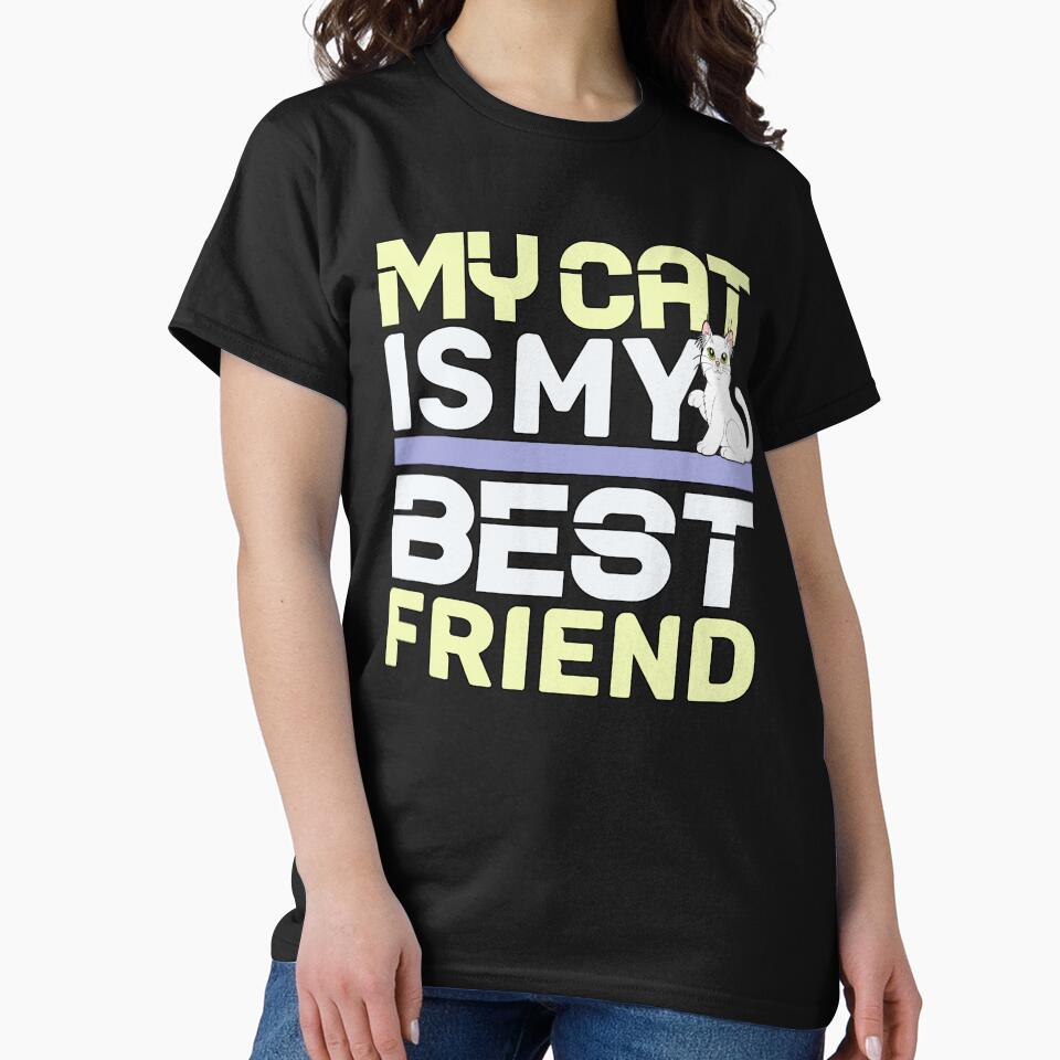 My Cat Is My Best Friend Essential by TargetBox T-Shirts, Hoodie, Sweatshirt | BlankRebels.com (Image 2)