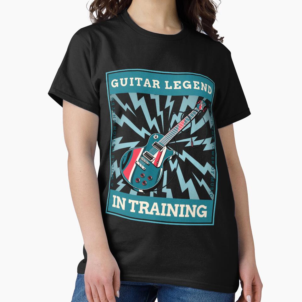 Guitar Legend in Training Fathers Day Musician Retro by Winter--Flowers T-Shirts, Hoodie, Sweatshirt (Image 2)