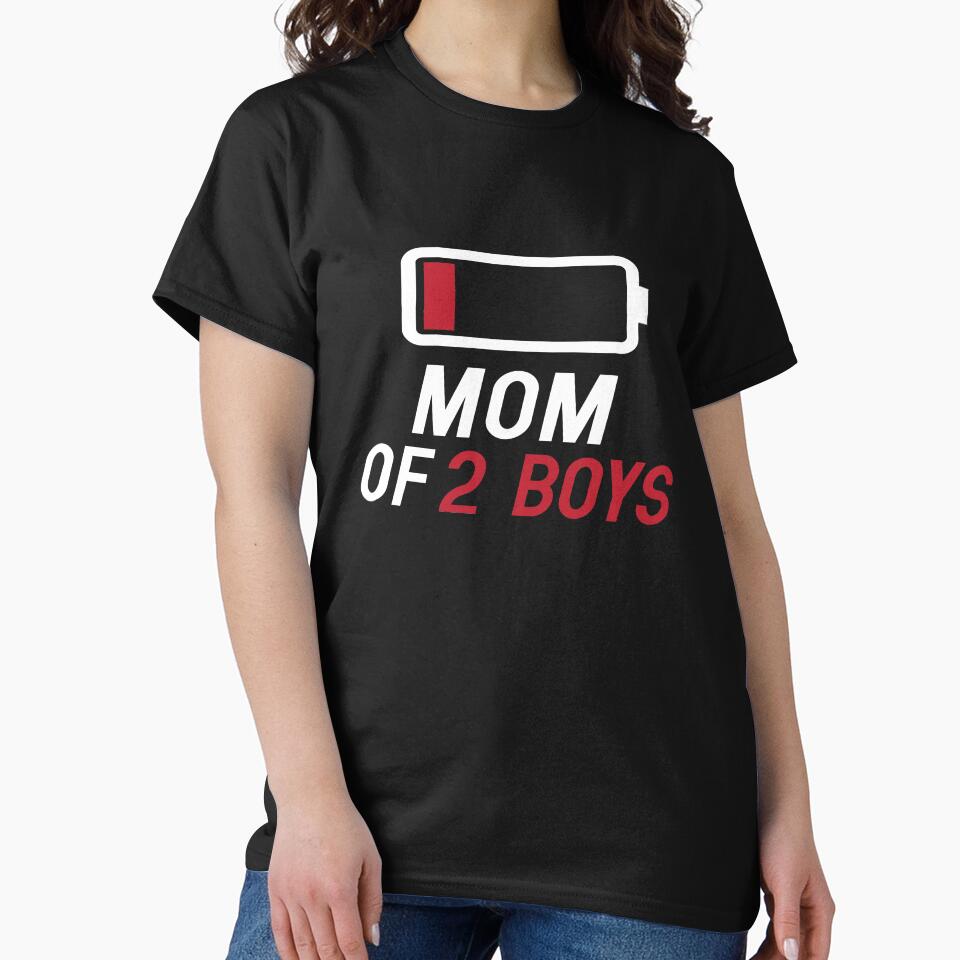 Mom of 2 Boys Gift For Mothers Day by AYMEDD T-Shirts, Hoodie, Sweatshirt | BlankRebels.com (Image 2)
