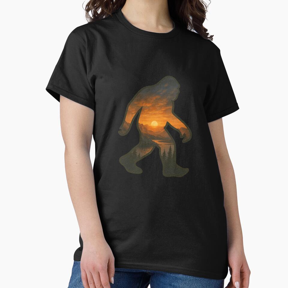 Bigfoot Silhouette Forest by Planetporridge T-Shirts, Hoodie, Sweatshirt | BlankRebels.com (Image 2)