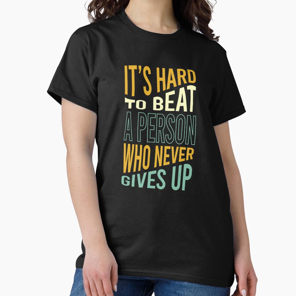 Marathon It's Hard to Beat a Person Who Never Give Up by whyitsme T-Shirts, Hoodie, Sweatshirt | BlankRebels.com (Image 2)