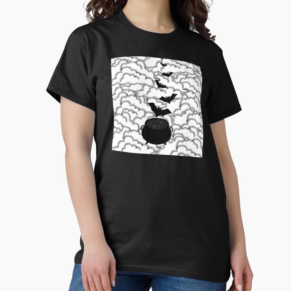 Magic Halloween Cauldron and Bats by fontspree T-Shirts, Hoodie, Sweatshirt | BlankRebels.com (Image 2)