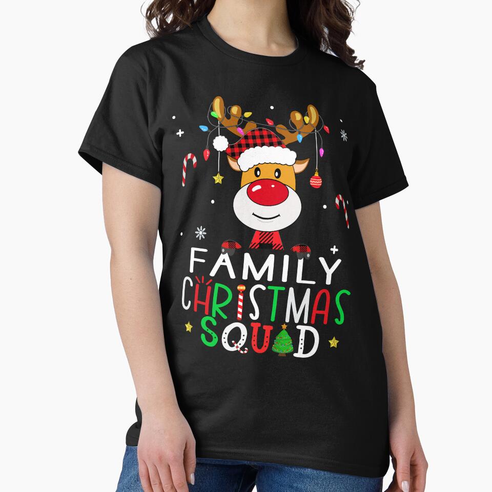family christmas squad reindeer shirt 2023, matching christmas pajama 2023 team shirt by ZAIN JAMAL Hoodie,... (Image 2)
