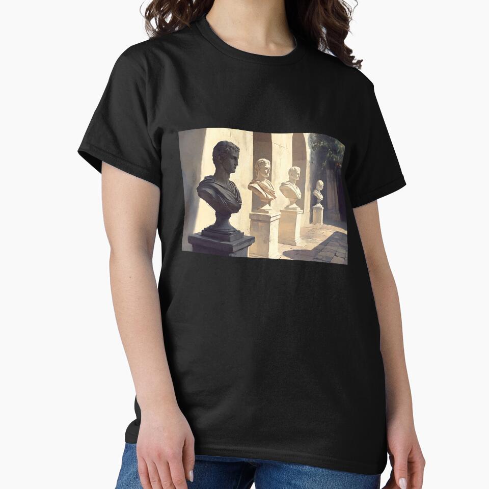 Light Academia Aesthetic: Pale Marble Statues in Sunlight by bapupa T-Shirts, Hoodie, Sweatshirt | BlankRebels.com (Image 2)