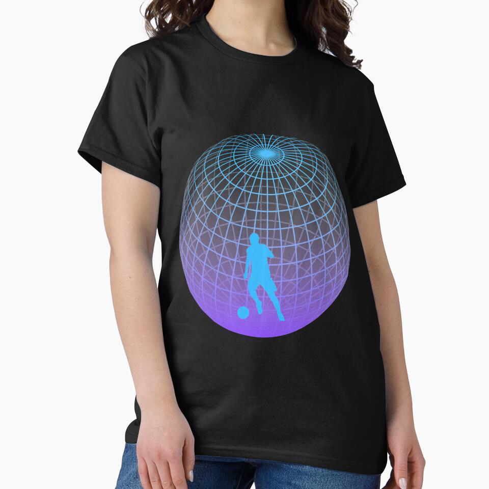 Soccer Player On Vaporwave Background by BundlerVq T-Shirts, Hoodie, Sweatshirt | BlankRebels.com (Image 2)