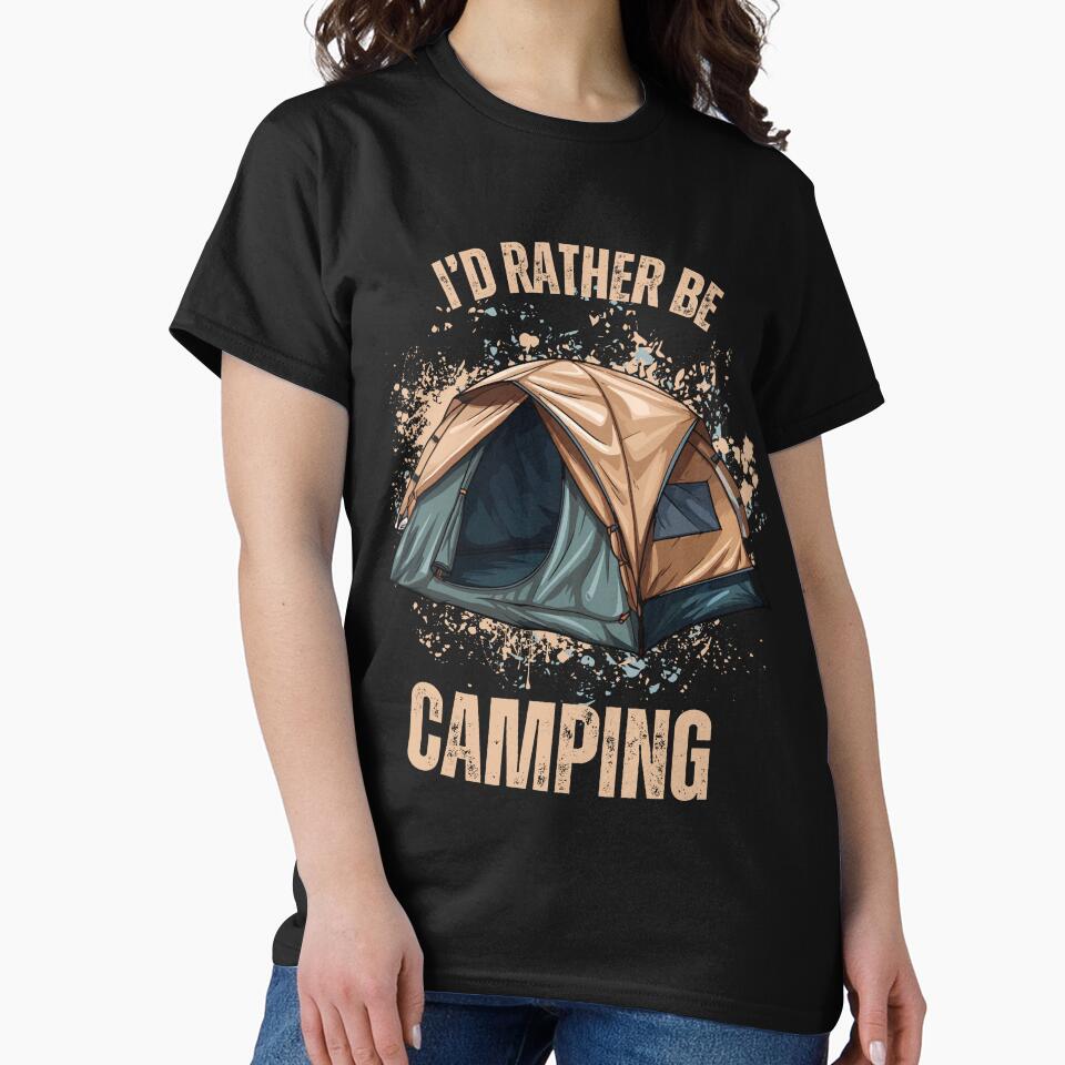 I'd Rather be Camping (Tan/Blue) by BLTeesNmore T-Shirts, Hoodie, Sweatshirt | BlankRebels.com (Image 2)