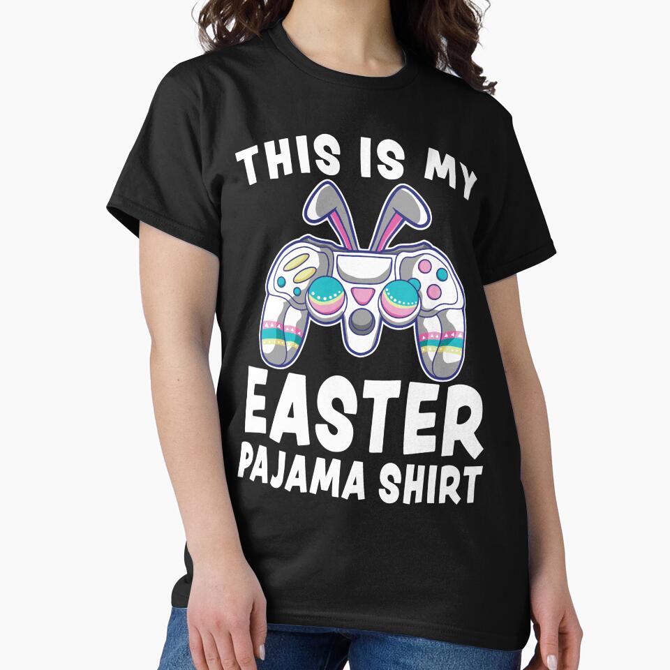 Video Game Easter Gamer Controller Bunny Ears by RandomStuffShop T-Shirts, Hoodie, Sweatshirt | BlankRebels.com (Image 2)