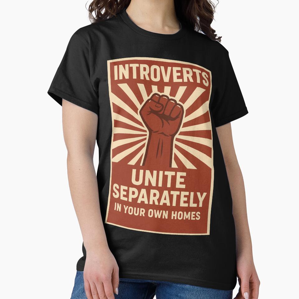 Introverts... Unite separately in your own homes by AIEverything T-Shirts, Hoodie, Sweatshirt | BlankRebels.com (Image 2)
