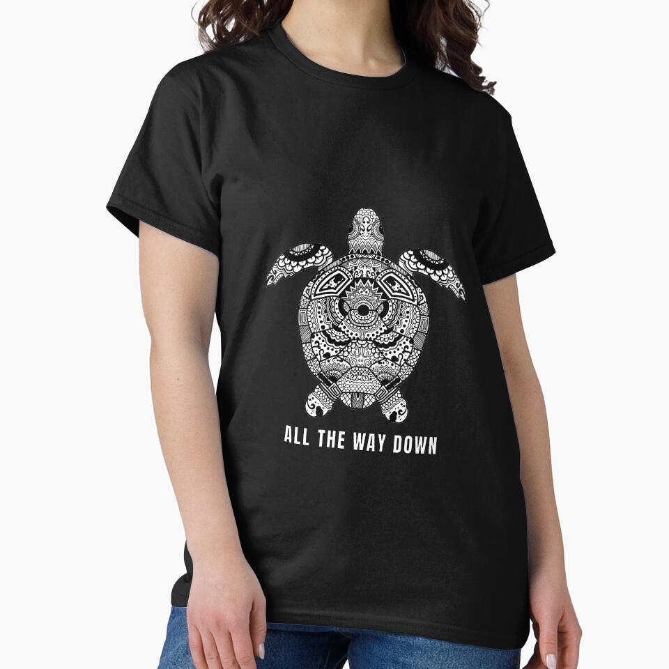 All the Way Down Turtle by RetroLogo T-Shirts, Hoodie, Sweatshirt | BlankRebels.com (Image 2)