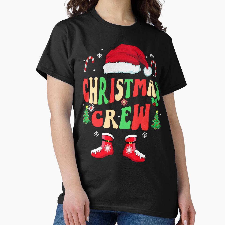 christmas crew family 2023 santa shirt, christmas squad matching xmas shirt by ZAIN JAMAL Hoodie, Sweatshirt (Image 2)