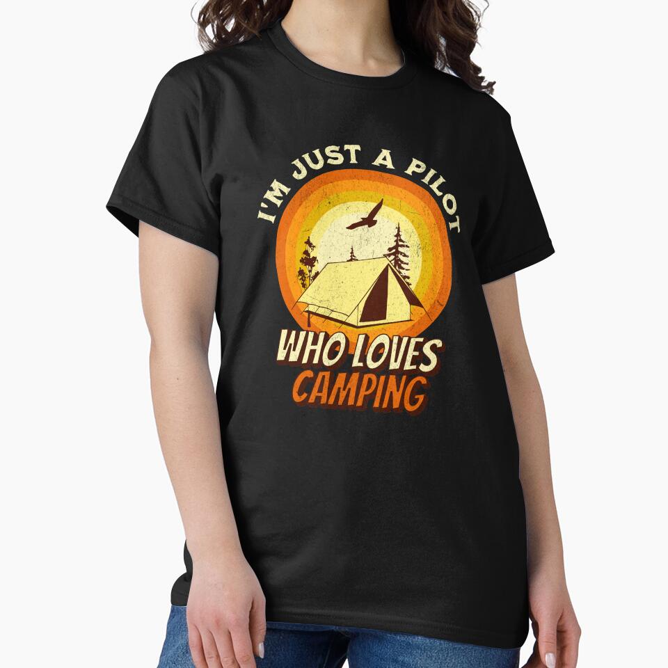Camping Lover Shirt - I'm just a Pilot by RGShirtWorks Hoodie, Sweatshirt | BlankRebels.com (Image 2)