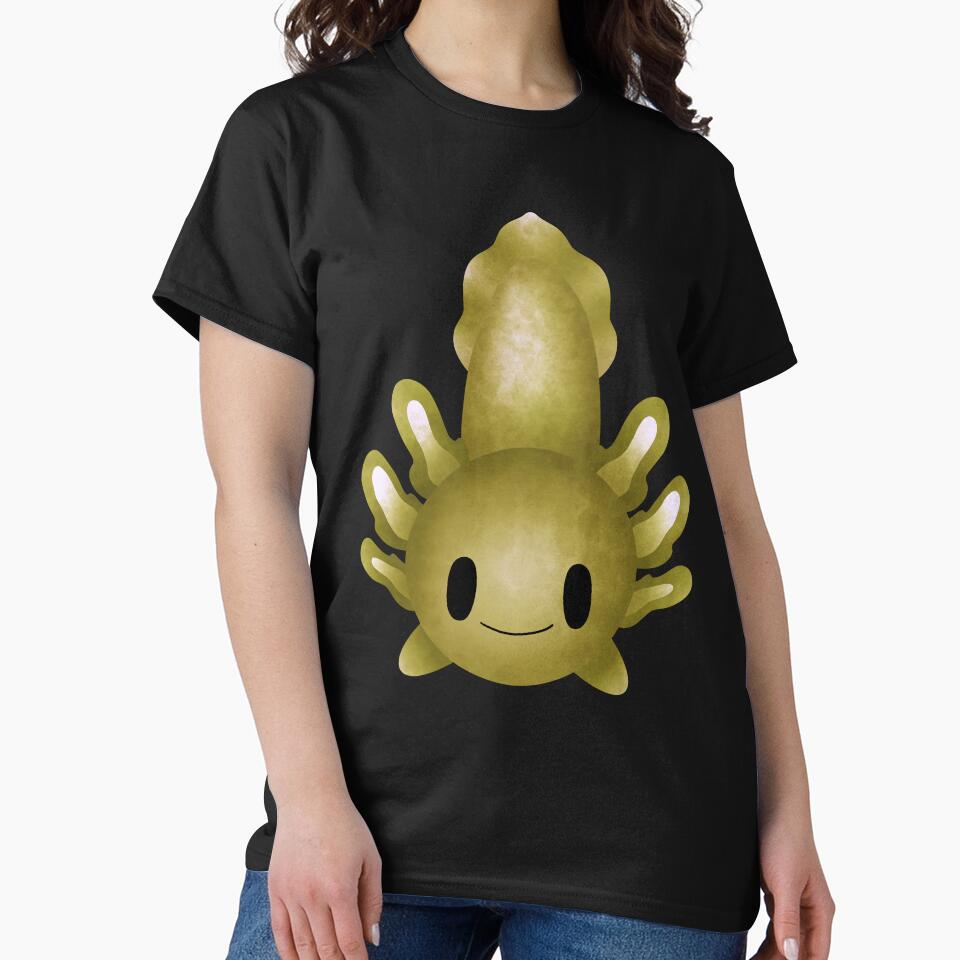 Cute Baby Axolotl Happy Yellow by NinniSilver T-Shirts, Hoodie, Sweatshirt | BlankRebels.com (Image 2)
