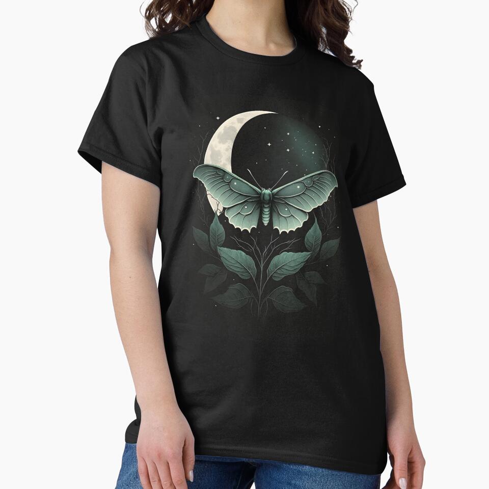 Luna moth by DerSenat T-Shirts, Hoodie, Sweatshirt | BlankRebels.com (Image 2)