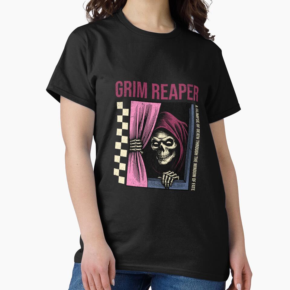 Grim Reaper – Dark Death Illustration Art by Emagicc T-Shirts, Hoodie, Sweatshirt | BlankRebels.com (Image 2)