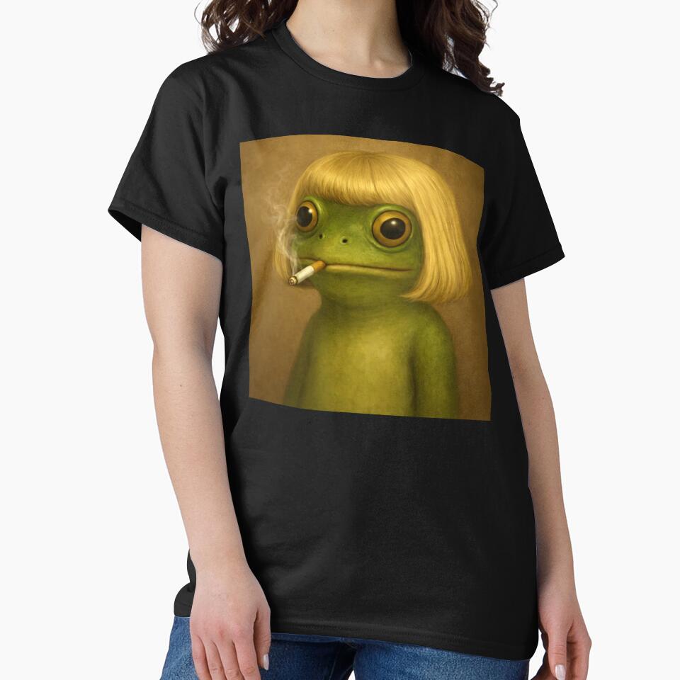 Funny Frog with Bob Haircut Meme by Eh Plus Designs T-Shirts, Hoodie, Sweatshirt | BlankRebels.com (Image 2)