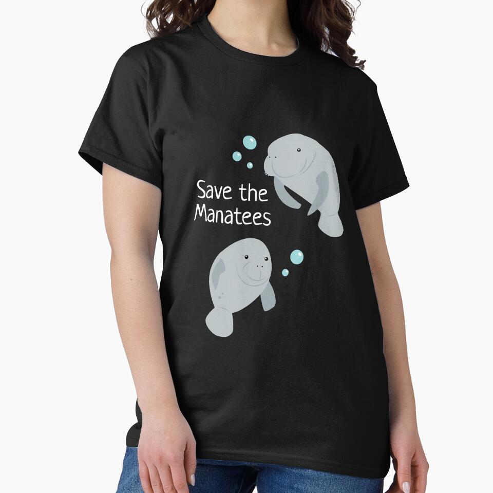 Save the Manatees by DinoKate T-Shirts, Hoodie, Sweatshirt | BlankRebels.com (Image 2)