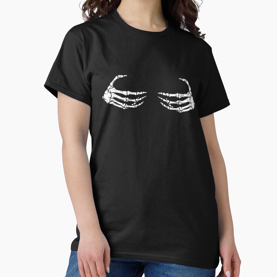 Halloween Boob Skeleton Hand by Jonahjimenez T-Shirts, Hoodie, Sweatshirt | BlankRebels.com (Image 2)