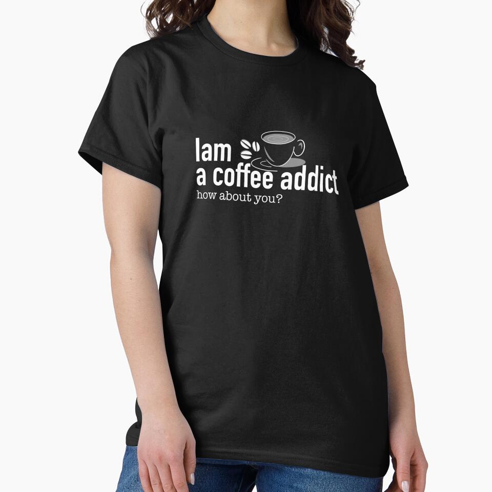 Iam a coffee addict by Ayujinar T-Shirts, Hoodie, Sweatshirt | BlankRebels.com (Image 2)