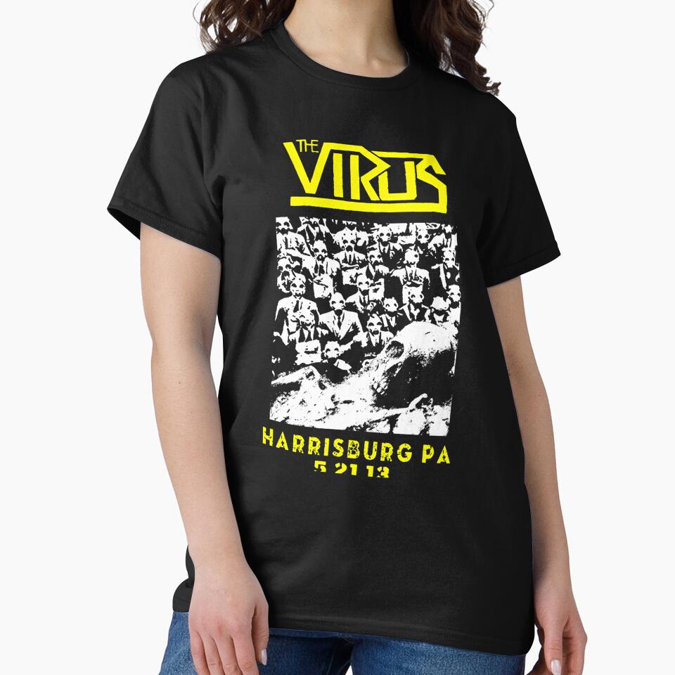 Yellow Typography Experimental Metal The Virus Harrisburg PA 2112 by Akerue00 T-Shirts, Hoodie, Sweatshirt (Image 2)