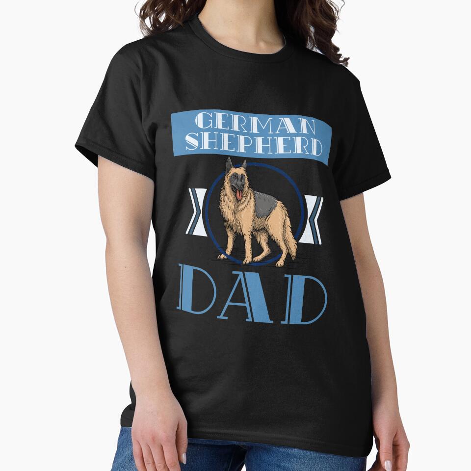 Dad German Shepherd by bestshirtdesign T-Shirts, Hoodie, Sweatshirt | BlankRebels.com (Image 2)