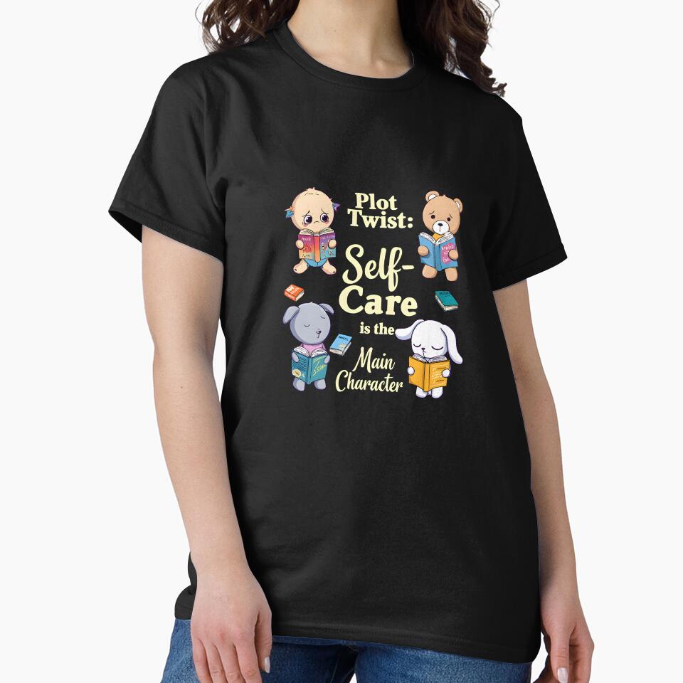 SailingPlot Twist: Self-Care is the Main Character | Cute Bookish Animal Digital Art 2025 by AnnDesignStudio... (Image 2)