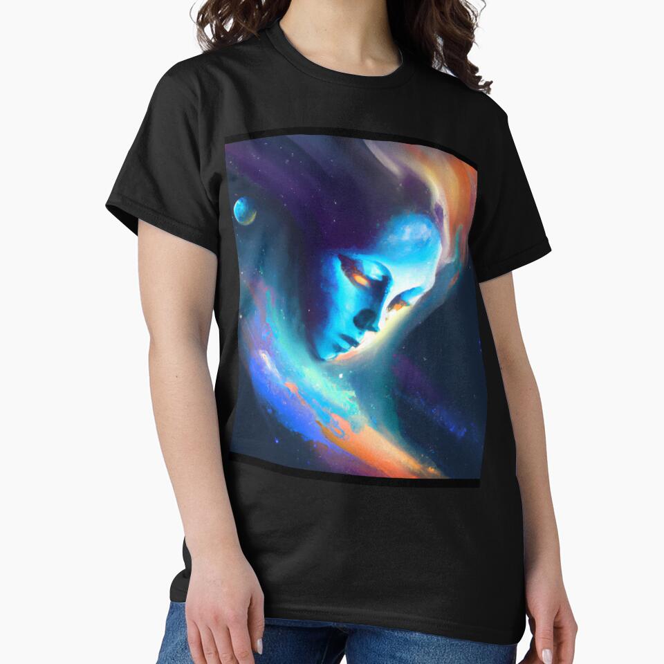 Face of Galaxy - Woman of Universe - Space Art by Dude 4U T-Shirts, Hoodie, Sweatshirt | BlankRebels.com (Image 2)