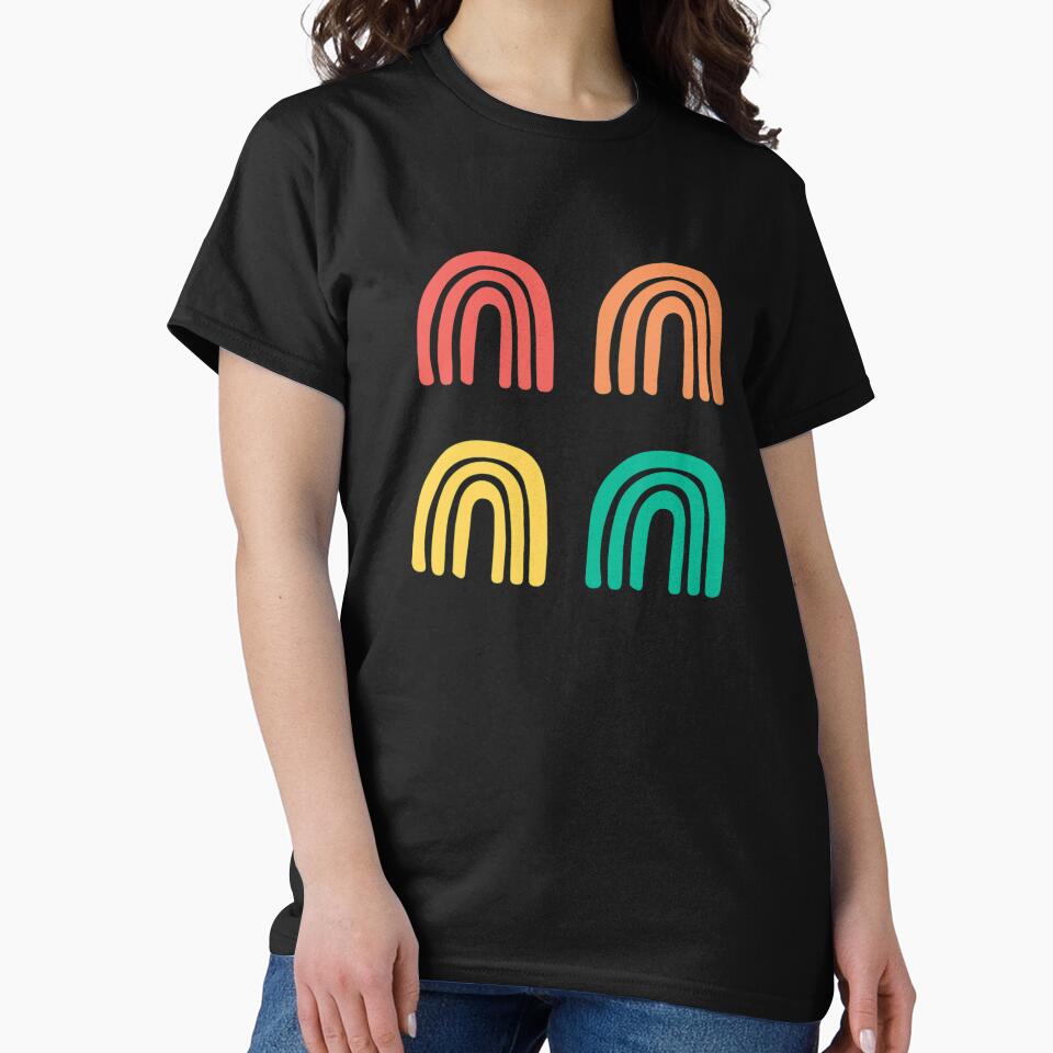 Multi Color Boho Rainbows Sticker Pack by HandCraftedArt T-Shirts, Hoodie, Sweatshirt | BlankRebels.com (Image 2)