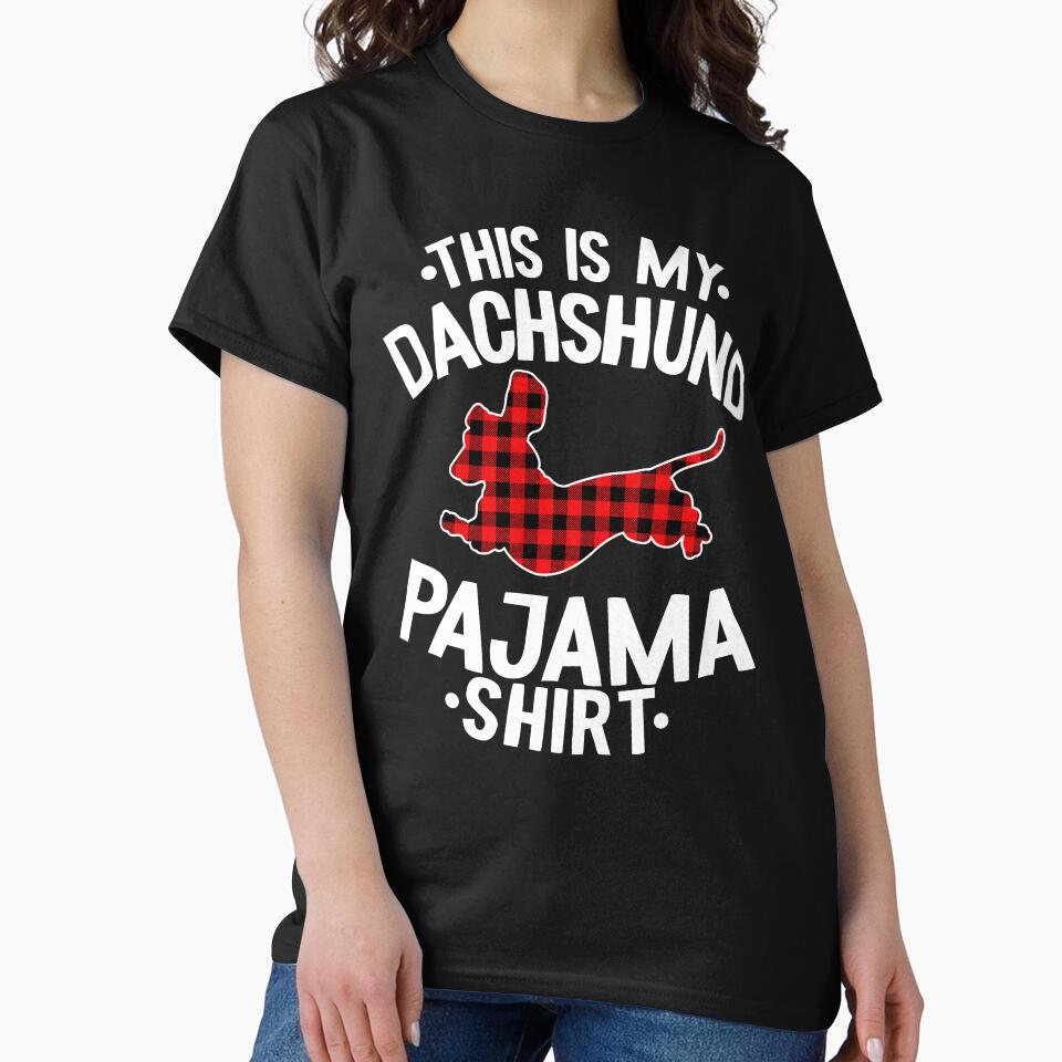 This Is My Dachshund Pajama Shirt Funny Dachshund by Stronzi