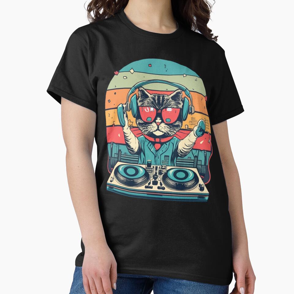 Dj Cat by maximinano100k T-Shirts, Hoodie, Sweatshirt | BlankRebels.com (Image 2)