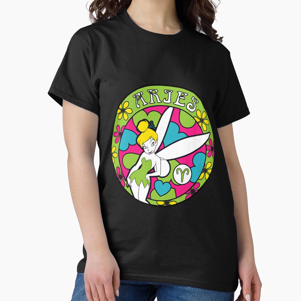 Tinker Bell Zodiac Aries Retro by jehllutkes T-Shirts, Hoodie, Sweatshirt | BlankRebels.com (Image 2)