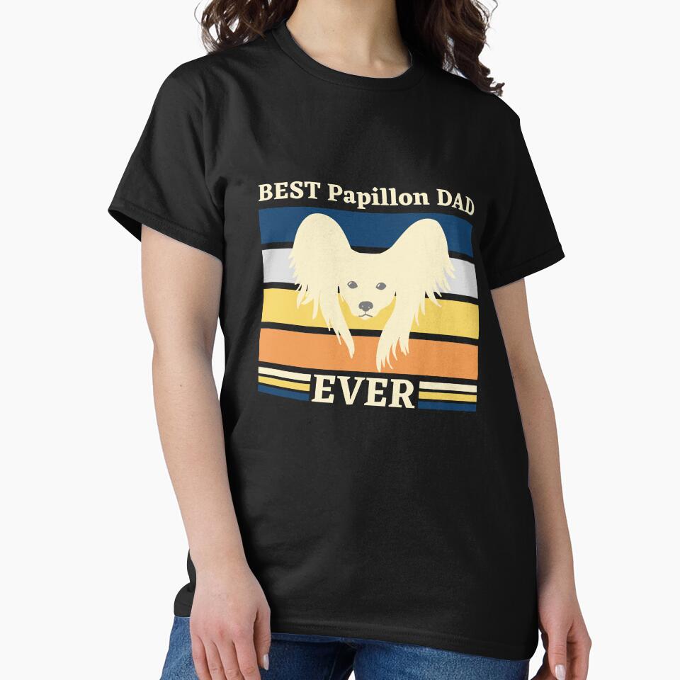 BEST Papillon DAD EVER by lookperfect T-Shirts, Hoodie, Sweatshirt | BlankRebels.com (Image 2)