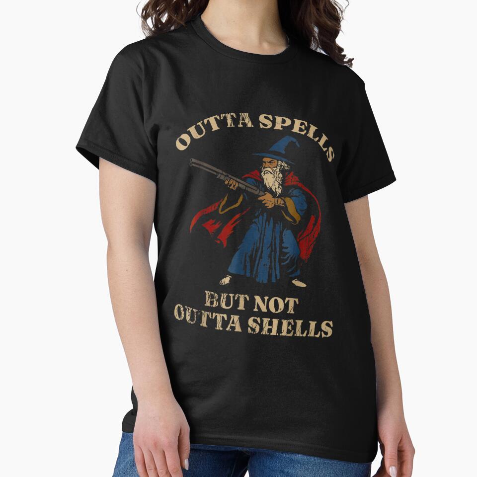 Outta Spells But Not Outta Shells Wizard Fantasy Meme by kiralynstration