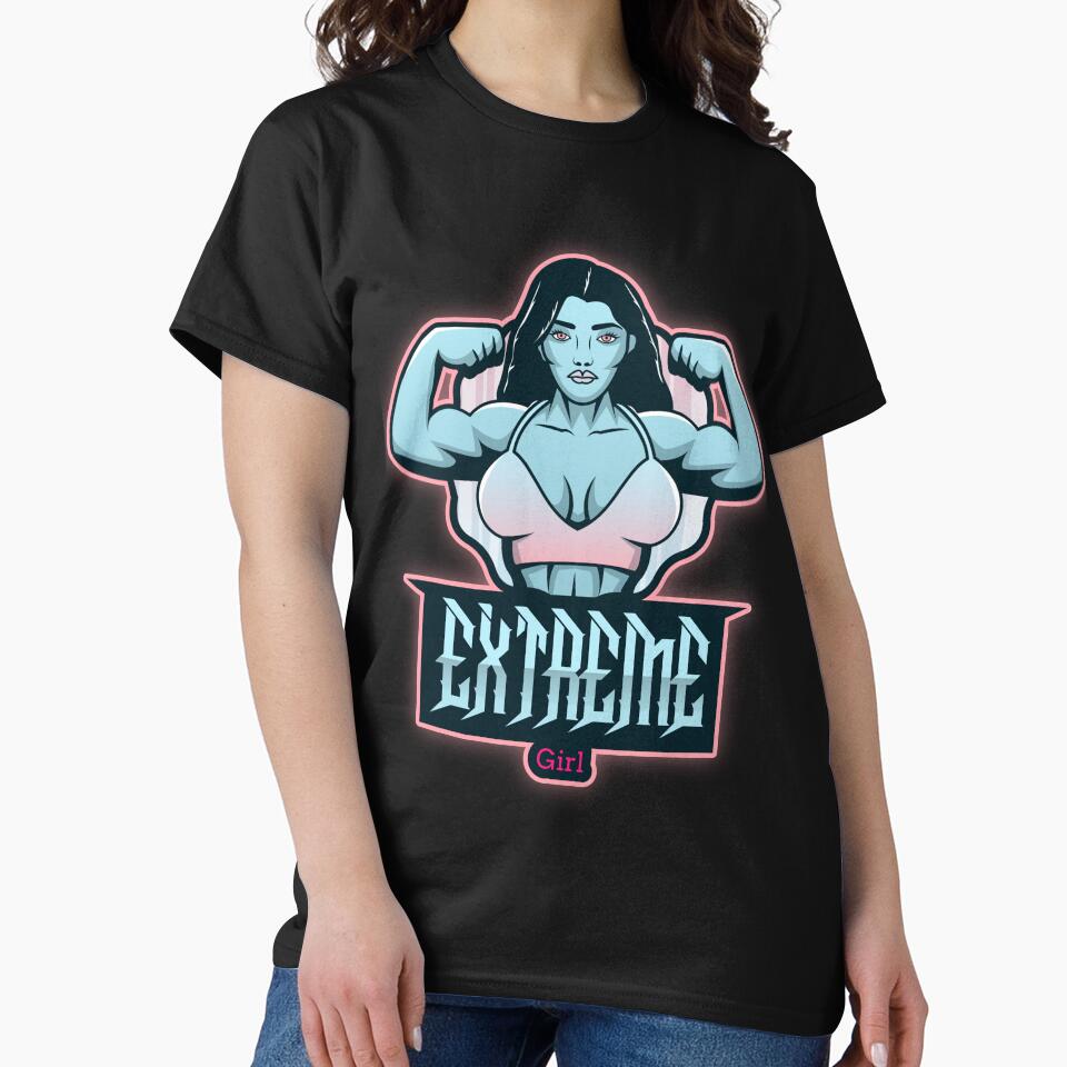 Extreme girl foto design by sreckov-desig T-Shirts, Hoodie, Sweatshirt | BlankRebels.com (Image 2)
