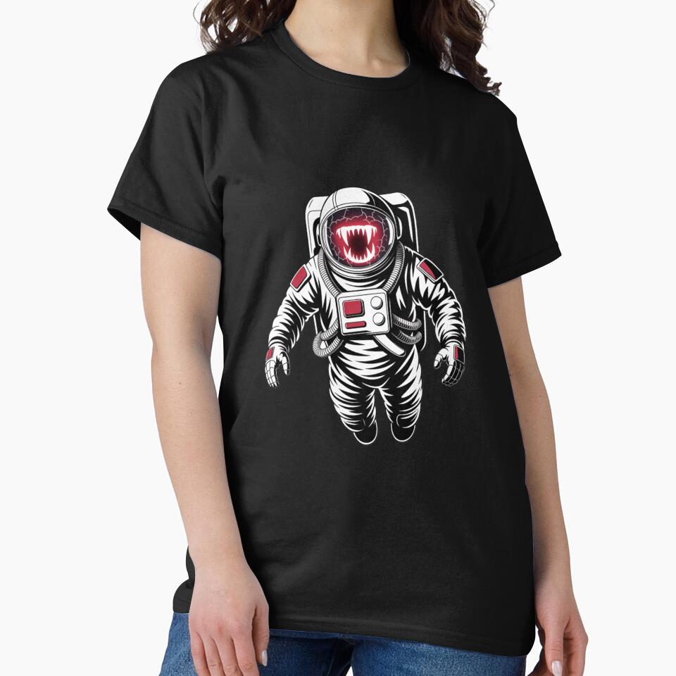 Vampire Astronaut – Spooky Halloween Space Vampire Design by ColorSplash123 T-Shirts, Hoodie, Sweatshirt (Image 2)