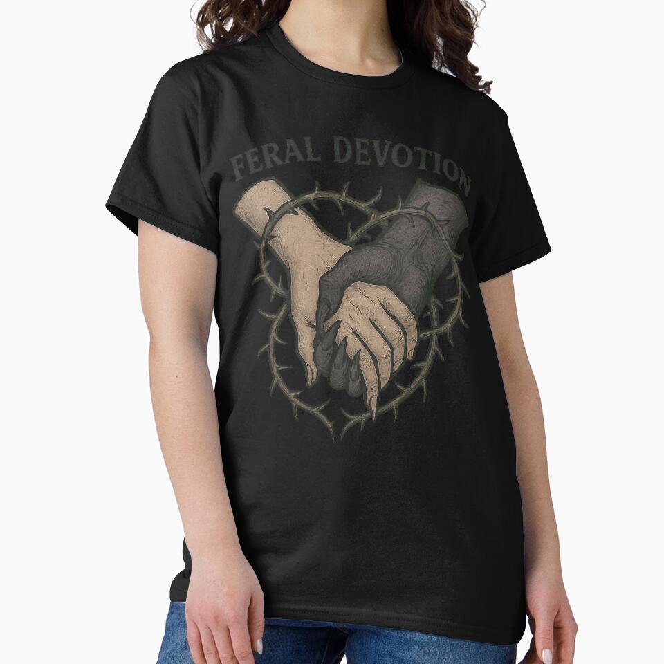 Feral Devotion – Gothic Thorn Heart by Mouraludia T-Shirts, Hoodie, Sweatshirt | BlankRebels.com (Image 2)
