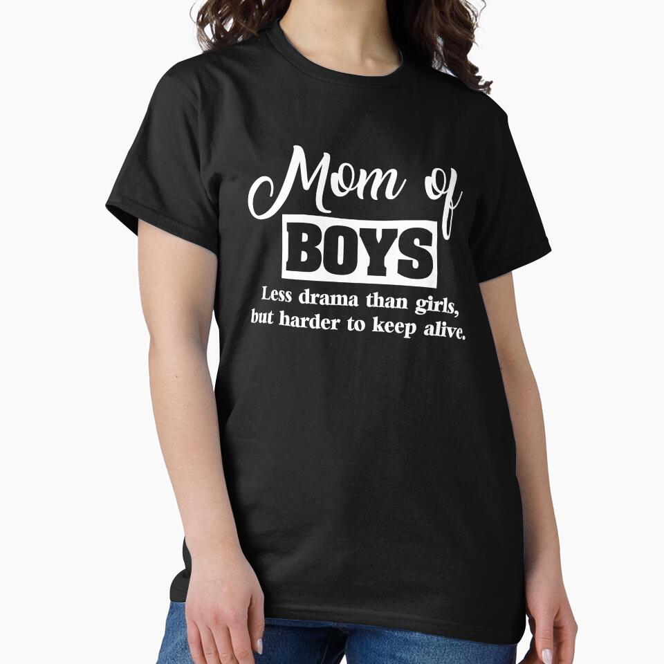 Mom Of Boys T-Shirt by liamoccia Hoodie, Sweatshirt | BlankRebels.com (Image 2)