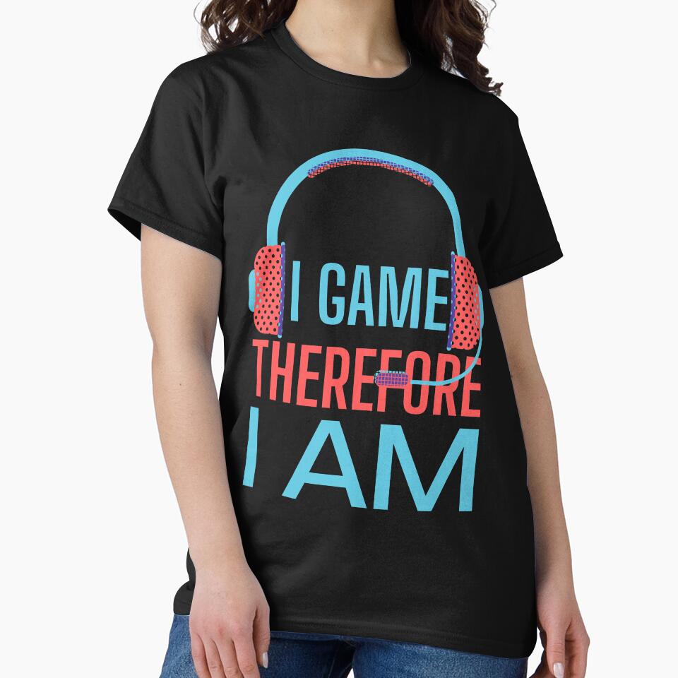I Game Therefore I Am Red Headset by SweetAndSpice T-Shirts, Hoodie, Sweatshirt | BlankRebels.com (Image 2)