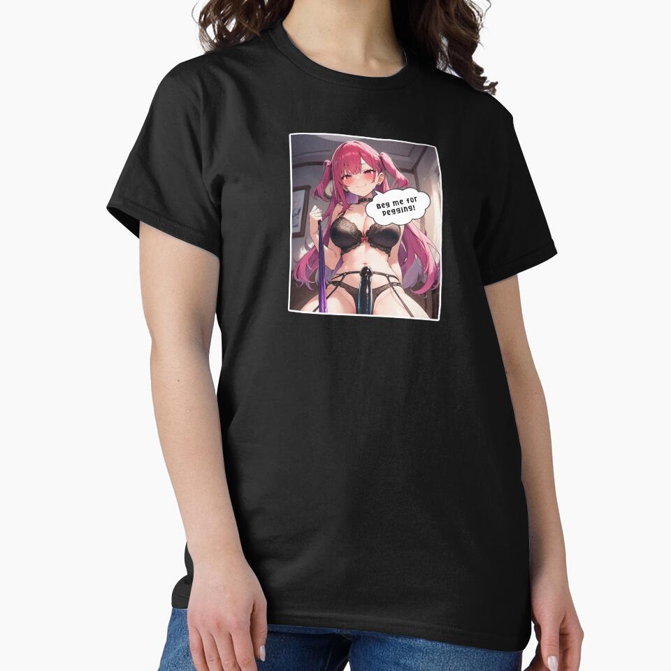 Beg me for pegging! Anime by MissFreya T-Shirts, Hoodie, Sweatshirt | BlankRebels.com (Image 2)
