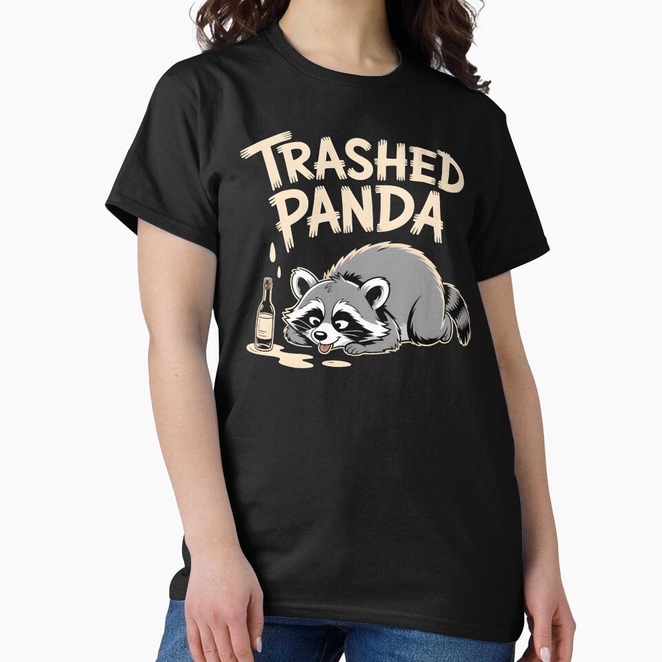 Trashed Panda Drunk Raccoon – Internet Raccoon Meme Humor by Redgiant87x T-Shirts, Hoodie, Sweatshirt (Image 2)