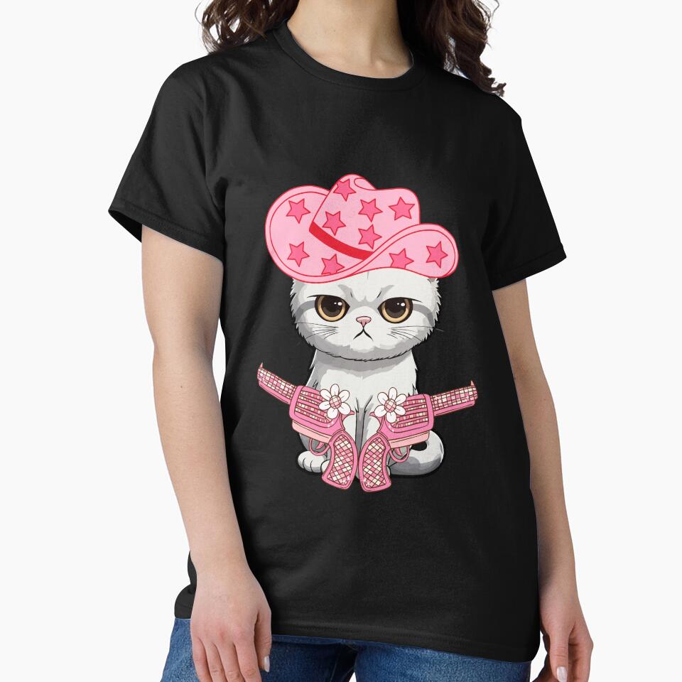 the best cute cat cowboy funny by mando24895 T-Shirts, Hoodie, Sweatshirt | BlankRebels.com (Image 2)