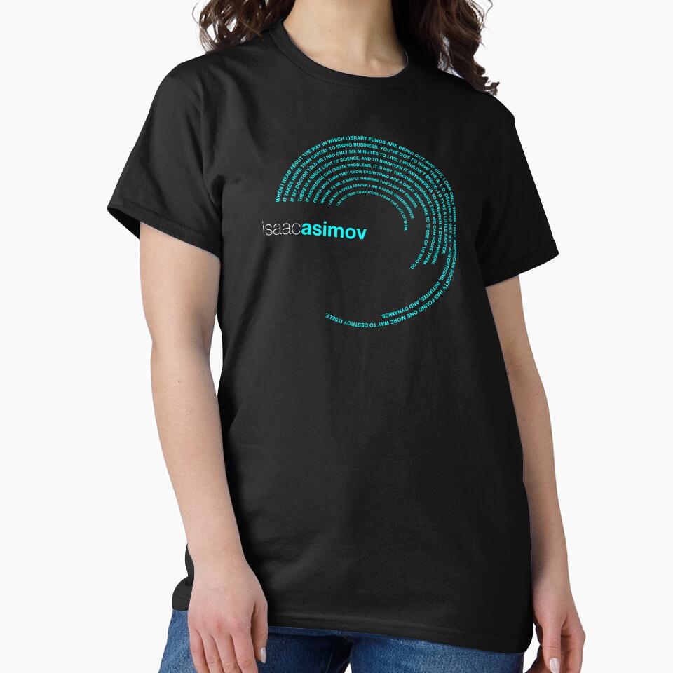Isaac Asimov famous quotes poster [aqua] by CMYKStudio