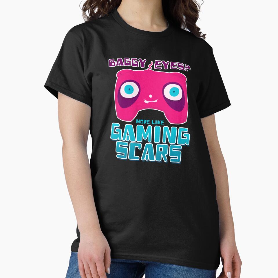 baggy eyes gaming scars by JoseloRochaArt T-Shirts, Hoodie, Sweatshirt | BlankRebels.com (Image 2)