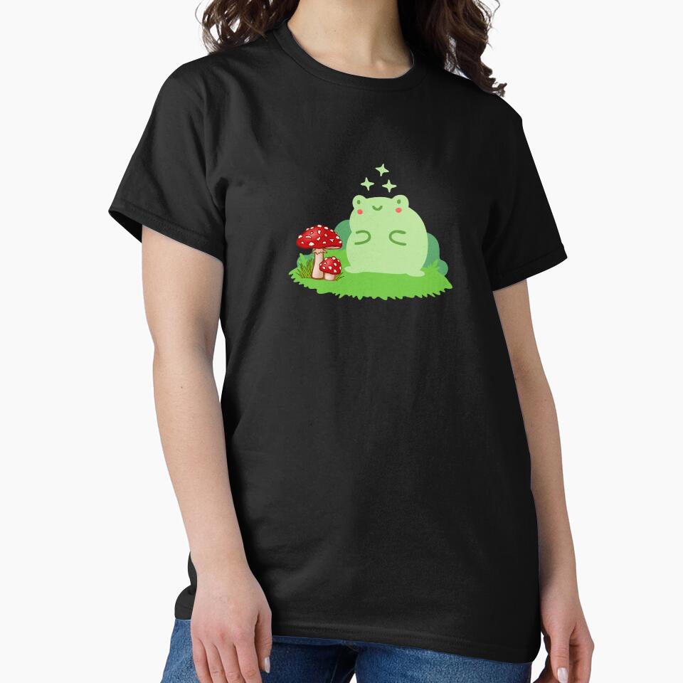 Adorable Cottagecore Frog and Mushroom by MiaDelelai T-Shirts, Hoodie, Sweatshirt | BlankRebels.com (Image 2)
