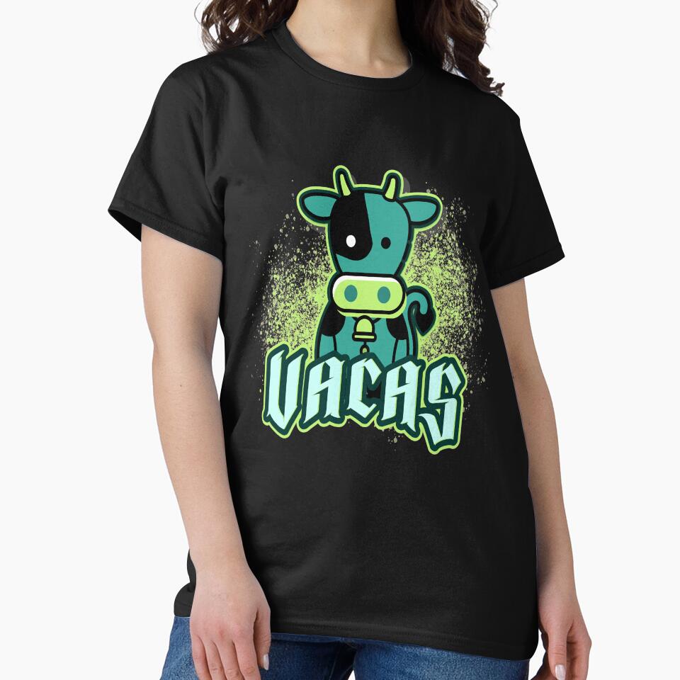 Vacas Kawaii Blue by Coder-T T-Shirts, Hoodie, Sweatshirt | BlankRebels.com (Image 2)