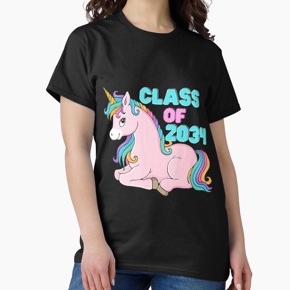 Rainbow Unicorn Class of 2034 by Christopher221 T-Shirts, Hoodie, Sweatshirt | BlankRebels.com (Image 2)