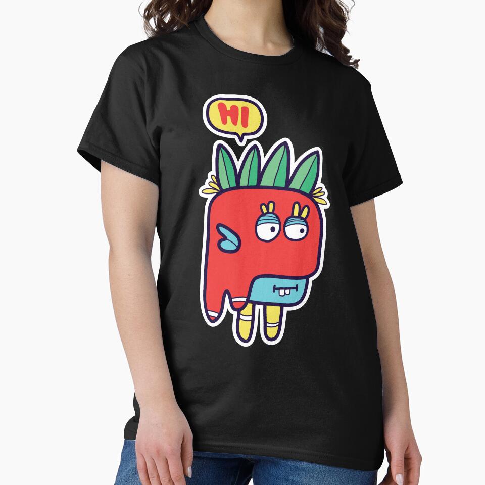 cute monsters say hi by irfancholis T-Shirts, Hoodie, Sweatshirt | BlankRebels.com (Image 2)